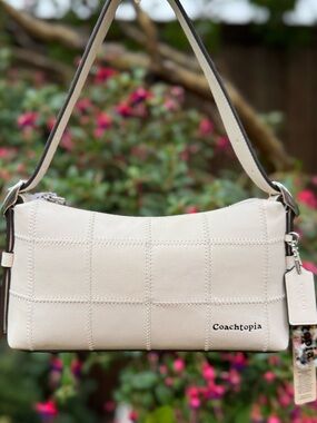 NWT Coach Coachtopia Alter Ego Small Slouchy Chalk Purse
